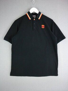 Burger King Polo Shirt Adult Unisex M Black Short Sleeve Logo Employee Uniform